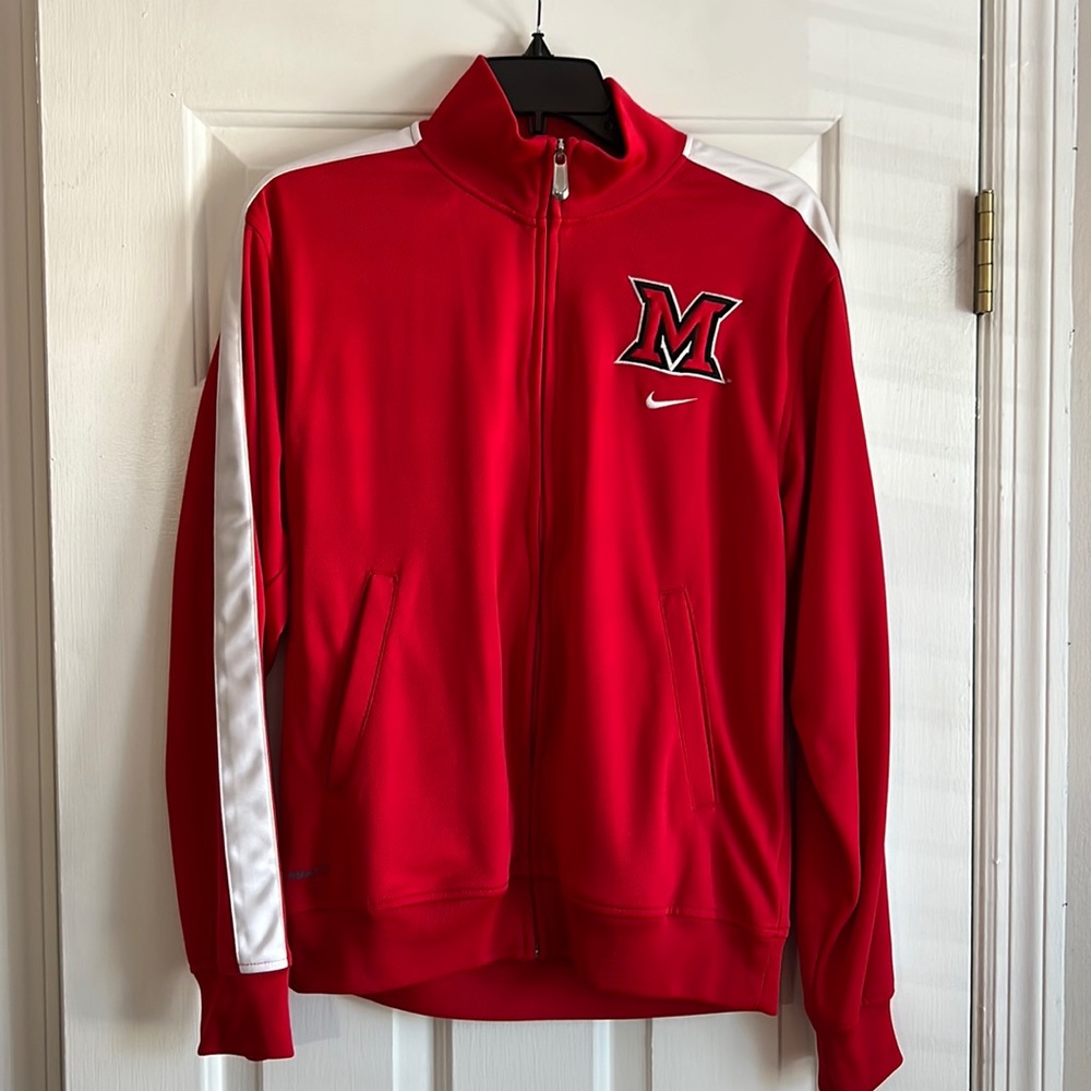 Nike FIT DRY Unisex S Miami University Zippered Jacket